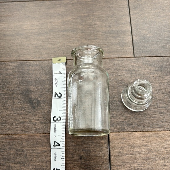 Antique Vintage Wooden Spice Rack with Glass Jars, Kitchen Craft Storage Shelf - Picture 14 of 14
